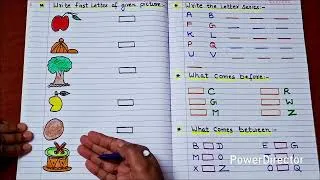 Thumbnail: Nursery English Half yearly Exam Preparation Worksheet @kidslearningfun2013