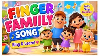 Thumbnail: 👨‍👩‍👧‍👦 Finger Family Song | Nursery Rhyme for Toddlers & Preschool Kids | Fun Kids Learning
