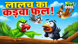 Thumbnail: लालच का बुरा नतीजा! कालू कौवे को मिली कड़ी सजा | greedy Kalu Crow | Hindi Stories | Kahani
