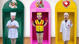 Thumbnail: Johnny and Tommy Want To Learn About Jobs & Occupations for Kids