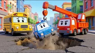 Thumbnail: Vehicle Rescue Team Song 🚓🚑🚒  Police Car, Fire Truck & Ambulance  Nursery Rhymes for Kids