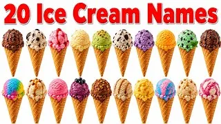 Thumbnail: 20 Ice Cream Names in Hindi and English for Kids | Learn Ice Cream Flavors 🍦🍦🍦
