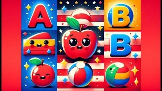 Thumbnail: A for Apple 🍎 B for Ball 🏀 | Fun ABC Learning for Kids!