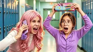 Thumbnail: Stacy Overslept for School! Barbie Helps Her Get Ready Fast | School Stories for Kids