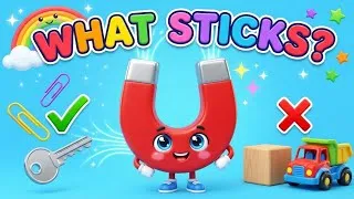 Thumbnail: Maggie Magnet Finds Metal 🧲 | Magnet Science Song for Toddlers | Original Nursery Rhyme