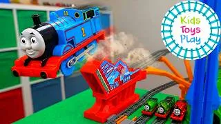 Thumbnail: Which Thomas Train Jumps the Highest? Sky High Bridge Test!