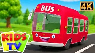Thumbnail: Bus Ke Pahiye Ghume Gol, बस के पीछे घूमे गोल, Wheels on the Bus Hindi Rhymes for Babies