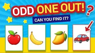 Thumbnail: 🧠 Odd One Out Challenge for Kids | Can You Find the Different One? 🎯✨ - Kids World 