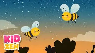Thumbnail: 12 Hours Sleep Music for Kids 🌙 Sleepy Bees | Summer Night Piano – All Night
