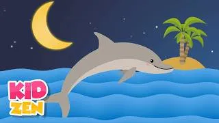 Thumbnail: Deep Sleep Music for Kids 🌙 Moonlight Dolphins | Piano & Gentle Ocean Waves (10 Hours)