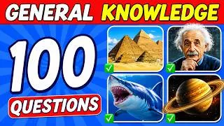 Thumbnail: Science GK Quiz | General Knowledge Trivia Quiz | 100 Science GK Questions | Science Quiz Challenge