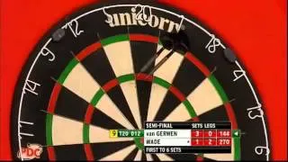 Thumbnail: van Gerwen 9 DART Finish Vs Wade 2013 world championships