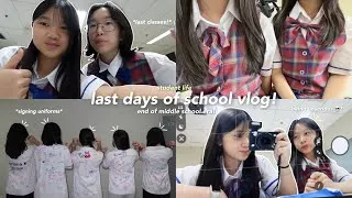 Thumbnail: LAST DAYS OF SCHOOL 🫂: grwm, finishing middle school, signing uniforms and last classes