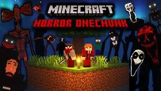 Thumbnail: 2 Idiots Survive 100 Days On MINECRAFT HORROR ONE CHUNK... [FULL MOVIE]