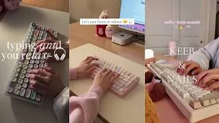 Thumbnail: 30 mins of the most addictive keyboard typing asmr ⌨️🎀🎧✨