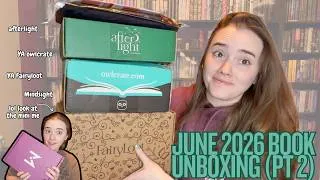 Thumbnail: THIS BOOK IS WOW!!! Obsessed || June 2026 Book Box Unboxing(Pt 2)|| Mindsight, Fairyloot, Owlcrate
