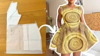 Thumbnail: diy Fit and Flare Dress with Darted Bodice Pattern Tutorial