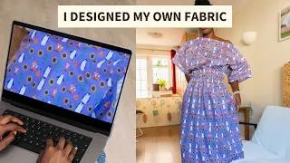Thumbnail: I Designed My Own Fabric... Then made a DIY dress With It