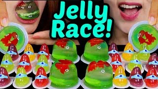 Thumbnail: CHICKEN JELLY RACE! SPEED EATING COMPETITION WITH KIM&LIZ