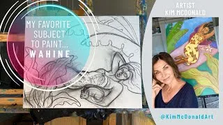 Thumbnail: My favorite subject matter to paint... Polynesian WAHINE