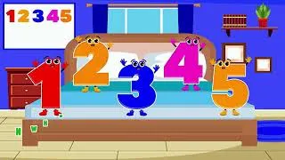 Thumbnail: 🔢 Ten Little Numbers Jumping on the Bed Remix 🛏️🎶 | Learn Counting 1–10 | Fun Toddler Learning Song
