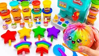 Thumbnail: How to make Rainbow Play Doh Kinetic Sand Stars with Woody Story & Cutting ASMR 🌈 Kinetic Sand ASMR