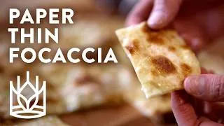 Thumbnail: Crispy, cheese-filled Focaccia Di Recco is ready in an hour
