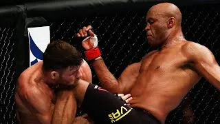 Thumbnail: Anderson Silva Flying Knee Walk Off Knockout Vs Michael Bisping in MMA UFC Fight Night 84 in London