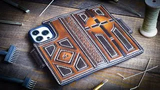 Thumbnail: Combining My Phone & Wallet Together - Leather Craft