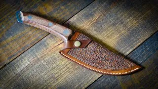 Thumbnail: How To Make A Custom Leather Sheath For A Kitchen Knife (AI Voiceover) - Leather Craft