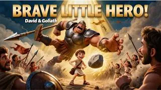 Thumbnail: David and Goliath: Brave Little Hero! | Fun Bible Song for Kids