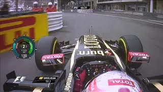 Thumbnail: F1 2014 Monaco GP - Romain Grosjean Onboard FP1 Lap