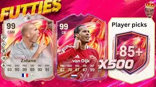 Thumbnail: How many FUTTIES PROMO cards can we get in 500x 85+ PLAYER PICKS 😱🔥 [FC26 | ULTIMATE TEAM]