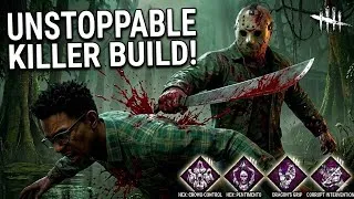 Thumbnail: Jason causes a survivor blood shed in Dead by daylight with a new killer meta build 