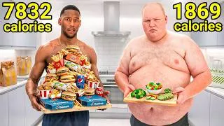 Thumbnail: I Tried 160lbs vs 600lbs Diet Swap