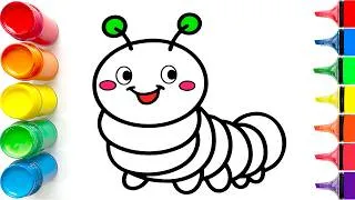 Thumbnail: How to Draw and Color a Cute Chubby Caterpillar | Easy Step by Step Tutorial