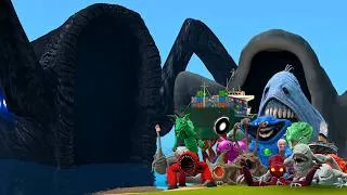 Thumbnail: New Giant Abyssal Eater Sea Monster Vs All New & Old Sea Monster Creatures In Garry's Mod