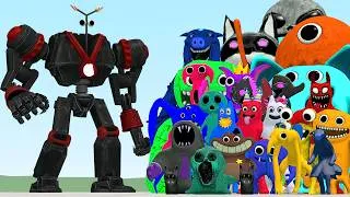 Thumbnail: New Mr Kabob Man Mecha Robot Vs All Garten Of BanBan 1-8 Monsters In Garry's Mod