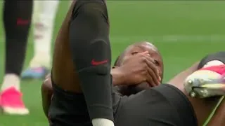 Thumbnail: Ismaël Koné leg injury vs Qatar vs Canada, Ismaël Koné leg injury vs Qatar