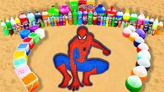 Thumbnail: How to make Spiderman pit with Big Orbeez, Mtn Dew, Giant Balloons of Sodas, Coca Cola vs Mentos
