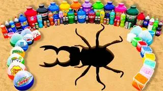 Thumbnail: How to Make a Giant Beetle pit made with Rainbow Orbeez, Mtn Dew, Big Pepsi, Coca Cola vs Mentos