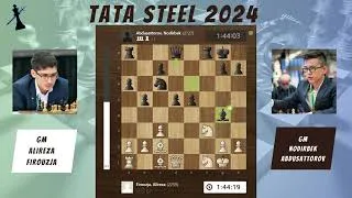 Thumbnail: 2 prodigies Alireza Firouzja and Nodirbek Abdusattorov clashed - Round 4 Tata Steel Chess 2024