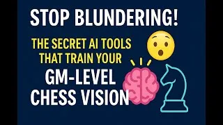 Thumbnail: STOP BLUNDERING! 🤯 The SECRET AI Tools That Train Your GM-Level Chess Vision
