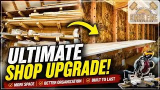 Thumbnail: STOP Cluttering! Build This LUMBER RACK In 2 hours! 🔥
