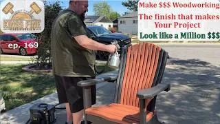 Thumbnail: 10-Minute Finish That Doubles The Value (Woodworking Profit Tip)"  - Adirondack Chair Step by Step