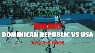 Thumbnail: DOMINICN REPUBLIC vs USA [HIGHLIGHTS- FIBA 2027 WORLD CUP QUALIFIER]