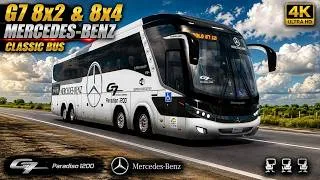 Thumbnail: ETS2 1.60 | Realistic BUS Driving | G7 8x2 & 8x4 Mercedes-Benz Classic 1200 | POV 4K | #ets2