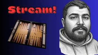 Thumbnail: Kingzo Gammon Live Stream ( Backgammon Galaxy ) Chess to !