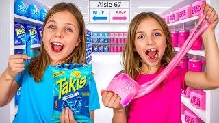 Thumbnail: 1 Color Shopping Challenge! 🩷 PINK vs. BLUE 🩵