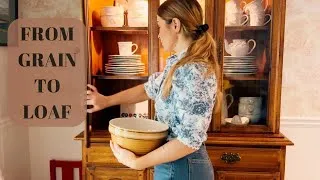 Thumbnail: Freshly Milled Sourdough Bread 🤎 | Cozy Homemaking & Kitchen 🕯️